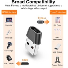 Ganbao 1 Adet 1/2 Adet Tip C USB Otg Adaptörü USB Erkek USB C Dişi Dönüştürücü Macbook Xiaomi Samsung Poco Veri Aktarımı Otg Konektörü (Yurt Dışından)