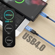 Ganbao Stil 6 USB 4.0 Pd 100W 8k 60Hz Şarj Aleti Konektörü Macbook Için 40GBPS Yüksek Hızlı USB C Otg U-Şekil Düz Açı Erkek Dişi Adaptör (Yurt Dışından)