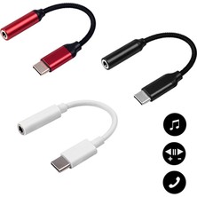 Ganbao Naylon Versiyonu Kırmızı USB Tip C 3.5mm Aux Ses Adaptörü Usb-C Dac Kulaklık Jak Adaptörü Samsung S22 Ultra S20 Fe A53 A73 Google Pixel 6 Pro (Yurt Dışından)