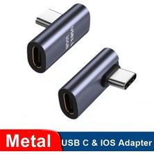 Ganbao Plastik AD078 Metal Otg Ios Adaptörü USB Tip C Dişi Usb-C Erkek USB C Şarj Dönüştürücü iPhone 11 12 Xiaomi Samsung Telefon Tablet (Yurt Dışından)