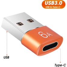 Ganbao Şerit Usb'den Typec'ye 6A Usb'den Type-C'ye Otg Dönüştürücü USB 3.0 Erkek Tip C Dişi Adaptör Samsung Xiaomi Pc Için Araç Şarj Konnektör Aksesuarları (Yurt Dışından)