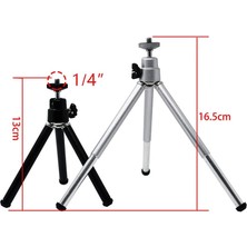 Ganbao Siyah-Mu Alüminyum Alaşımlı Masa Tripod Selfie Standı Telefon Akıllı Telefon Için iPhone 13 Pro Max Samsung Xiaomi Telefon Tutucu Klip Standı (Yurt Dışından)