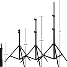 Ganbao 150 cm Tripod Telefon Tutucu 1/4 Vida Kafası Işık Cep Telefonu Standı Selfie Sopa Ayarlanabilir Fotoğraf Stüdyosu Flaşlar Fotoğraf Kamera (Yurt Dışından)