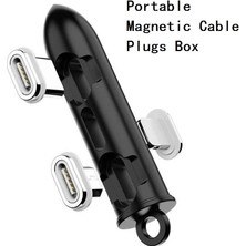 Ganbao 1 M Manyetik Kablo Manyetik Kablo Fişi Tip C Mikro USB C 8 Pin Hızlı Şarj Adaptörü Telefon Mikro USB Mıknatıs Şarj Cihazı Kablo Fişleri Saklama Kutusu Çantası (Yurt Dışından)