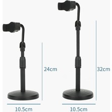 Ganbao Siyah Masaüstü Tripod Telefon Akıllı Telefon Için Iphone ile Telefon Tutucu Stand Braketi Işkembe Mobil Telefon Statief Standı Masası (Yurt Dışından)