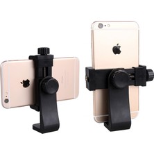Ganbao Ayarlanabilir Klip Tripod Montaj Adaptörü Ayarlanabilir Cep Telefonu Clipper Tutucu Dikey 360 Standı Telefon Kamera Selfie Çubuğu Için 1/4 Vida Deliği ile (Yurt Dışından)