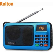 Ganbao Mavi Bluetooth Hoparlör Mni Fm Taşınabilir Radyo Mp3 Müzik Çalar Tf Kart USB LED Ekran ve El Feneri ile Ipod Telefon Için Kontrol Lambası (Yurt Dışından)