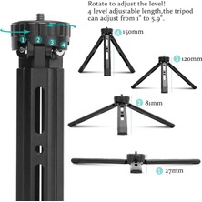 Ganbao Set3 Nagnahz Masaüstü Tripod Takviyeli Alaşım Standı Ağır Ekipman Projektörleri Için Metal Bilyalı Kafa ile Dsrl Kamera Monopod Telefon (Yurt Dışından)