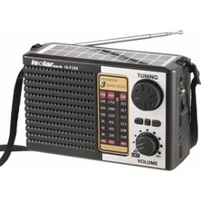 Ganbao Gümüş Vintage Çok Fonksiyonlu Kablosuz Bluetooth Hoparlör, Acil Durum Solar Am/fm/sw Radyo, Tf Kart Oynamayı Destekleyen, LED Aydınlatma (Yurt Dışından)