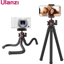 Ganbao Ft-01 Ulanzi Mt-33 Ahtapot Esnek Tripod Dslr Slr Kamera Akıllı Telefon Vlog Tripod Ayarlanabilir Ballhead Soğuk Ayakkabı LED Işık Mic Için (Yurt Dışından)