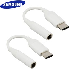 Ganbao Kutu ile 2 Adet Siyah Samsung Tip C 3.5mm Kulaklık Jakı Adaptörü USB C Samsung S22 S21 S20 Not 20 Ultra 10 Artı Fe Için 3,5 mm Aux Ses Dönüştürücü (Yurt Dışından)