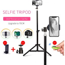 Ganbao 40 cm Fotoğraf Selfie Işığı Tripod Standı 1/4 Vida Kafası ile Bluetooth Uyumlu Uzaktan Telefon Klip Taşınabilir Mini Fotoğraf Stüdyosu (Yurt Dışından)