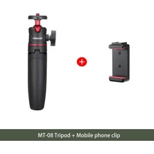 Ganbao Siyah Ulanzi Mt-08 Dslr Slr iPhone 11 Pro Için Evrensel Tripod Soğuk Ayakkabı Kameralı Telefon Montaj Tutucu Akıllı Telefon Vlog Mobil Tripod (Yurt Dışından)