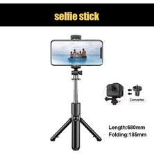 Ganbao 680MM Fangtuosı Akıllı Telefon Kamera Için Tripod Uzatın Selfie Tripodlar Telefon Tutucu 1/4 Vida Soğuk Ayakkabı Mikrofon Telefon Kamera (Yurt Dışından)