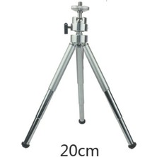 Ganbao 3 Bölüm Kısa 20CM 30CM/20CM 3 Bölüm Metal Tripod Paslanmaz Çelik Kamera Tutucu Mini Masaüstü Standı Projektör Dv Selfie Aksesuarları Için Uygun (Yurt Dışından)