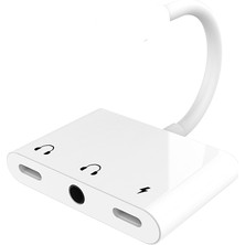 Ganbao U Yıldırım Mikrofon Ses Kablosu Aux Jakı Çift USB Hub HDMI Adaptörü 4K Av Tv Otg iPhone Için Şarj 12/11PRO/11/XS//X/8/IPAD (Yurt Dışından)