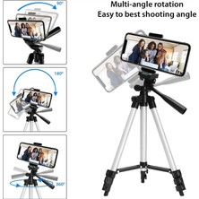 Ganbao 125CM Tutuculu Hafif Telefon Tripod'u 125CM Bluetooth Uzaktan Kumandalı/telefon Tutuculu, Cep Telefonu Için Tripod Standı Akıllı Telefon Gopro Kamera (Yurt Dışından)