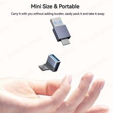 Ganbao AD038 Metal USB Adaptörü C Telefon Aksesuarları Adaptörler Otg Kablo Tipi Mikro USB Adaptador Usbc Şarj Splitter Xiaomi Samsung S22 (Yurt Dışından)