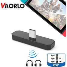 Ganbao Siyah Vaorlo Aptx Hd/ll Kablosuz Kablosuz Av Alıcısı-Vericisi Düşük Gecikme Nintendo Adaptörü Bluetooth 5.0 Csr Çip Istikrarlı Iletim Adaptörü (Yurt Dışından)