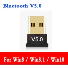 Ganbao V5.0 Hiçbir Sürücü Bluetooth 5.0 Alıcı USB Kablosuz Bluetooth Adaptörü Dongle Verici Pc Bilgisayar Dizüstü Kulaklık Gamepad Yazıcı Cihazları Için (Yurt Dışından)