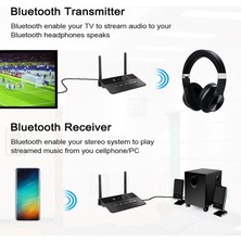 Ganbao Csr Bluetooth 5.0 80M Bluetooth 5.0 Rca Alıcı Verici Aptx Ll Hd Aac Sbc 3.5mm Aux Kablosuz Ses Adaptörü Müzik Tv Araba Pc Kulaklık (Yurt Dışından)