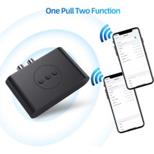 Ganbao Rca Kablosuz Ses Alıcısı ile Bluetooth 5.2 Nfc Ses Adaptörü U Disk Rca 3.5mm Aux Jack Stereo Müzik Alıcısı Araba Hoparlörü Amplifikatör (Yurt Dışından)