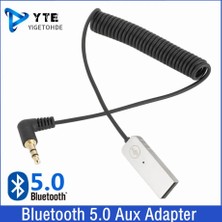 Ganbao Bluetooth 5.0 Bluetooth Aux Adaptörü Dongle USB 3.5mm Jack Araç Ses Aux Bluetooth 5.0 Handsfree Kiti Araba Alıcısı Bt Verici (Yurt Dışından)