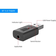 Ganbao 4 In 1 Mini Bluetooth 5 0 Ses Alıcı Verici 4 In 1 3 5mm Jack Aux USB Stereo Müzik Kablosuz Adaptör (Yurt Dışından)