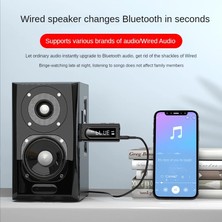 Ganbao Siyah USB Araç Fm Bluetooth Alıcısı Mp3 Çalma Aux Ses Çift Çıkışlı Stereo Verici Adaptörü Bluetooth 5.0 Ses Alıcıları Boombox (Yurt Dışından)