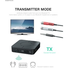 Ganbao Siyah Bluetooth 5.0 Verici Alıcı Kablosuz Bluetooth 5.0 Ses Müzik Stereo Adaptörü Rca 3.5 mm Aux Jakı Pc Hoparlör Tv Araba (Yurt Dışından)