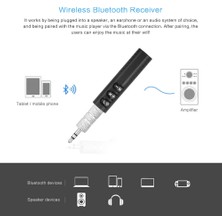 Ganbao Mavi Mini Kablosuz Bluetooth Alıcısı 3.5mm Jack Bluetooth Ses Müzik Adaptörü Kulaklık Hoparlör Için Mic ile (Yurt Dışından)