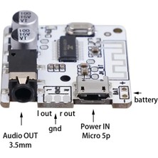 Ganbao Kırmızı Bluetooth 5.0 JL6925A Stereo Müzik 3.5mm Dıy Araba Bluetooth Ses Alıcısı Kablosuz Stereo Müzik Modülü Kayıpsız Dekoder Kurulu (Yurt Dışından)