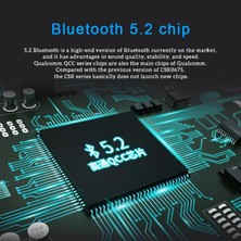 Ganbao Siyah 24BIT Csr Bluetooth 5.2 Kablosuz Av Alıcısı-Vericisi Aptx Ll Hd Çok Noktalı Kablosuz Adaptör Tv Kutusu Pc Ios Mac Android Lınux Için Sürücü Yok (Yurt Dışından)