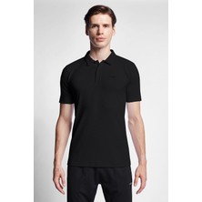 Lescon Siyah Erkek Kısa Kollu Polo Yaka T-Shirt 24S-1275-24B