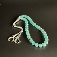 Premium Kalite Amazonit 8mm 33LÜK Doğal Taş Tesbih