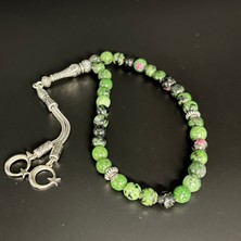 Anyolit 8mm 33LÜK Doğal Taş Tesbih