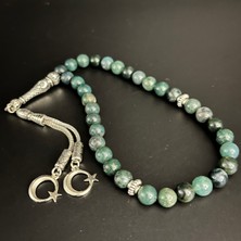 Yosunlu Akik 8mm 33LÜK Doğal Taş Tesbih