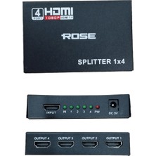 Rose HDMI Splitter 1x4