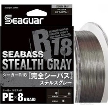 Seaguar Stealth Gray Pe 8 Örgü Spin Ip Misina 150MT Gri