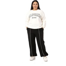 Disentis Modest Büyük Beden Iki Iplik Siyah Eşofman Takımı