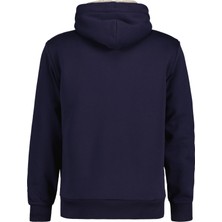 Gant Erkek Lacivert Regular Fit Fermuarlı Logolu Sweatshirt 2068022.433