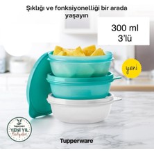 Tupperware Şeker 3'lü   300ML   ( Renkli Düzen )