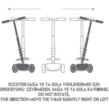 Rookie Işıklı Katlanabilir Maxi Pro LED Scooter