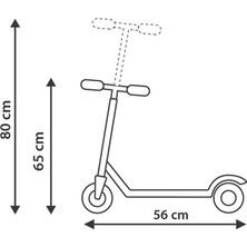 Rookie Işıklı Katlanabilir Maxi Pro Scooter