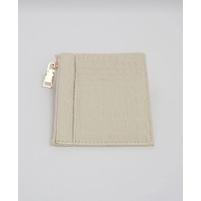 Shıkırtı  Kroko Desen Fermuar Cep Bölümlü Kadın Kartlık