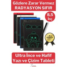 Qasul Dijital Çocuk Yazı Çizim Tableti LCD 8.5 Inc Ekranlı ve Bilgisayar Kalemli Eğitici Çocuk Çizim Tableti