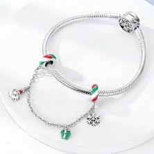 Corney Design Noel 3'lü Yılbaşı Sallantılı 925 Ayar Gümüş Charm