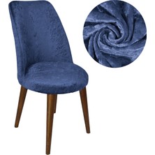 riselerhome Riselerhome Kadife Sandalye Kılıfı Retro Oval Sandalye Örtüsü Sandalye Koruma Tekli