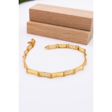 Latif Kuyumcu 22 Ayar Altın Bileklik Füzyon Döküm Kalemli Kadın XQST240 Bileklik