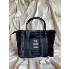 The Tote Bag Peluş Süet Kolon Askılı Kadın El Omuz Çantası